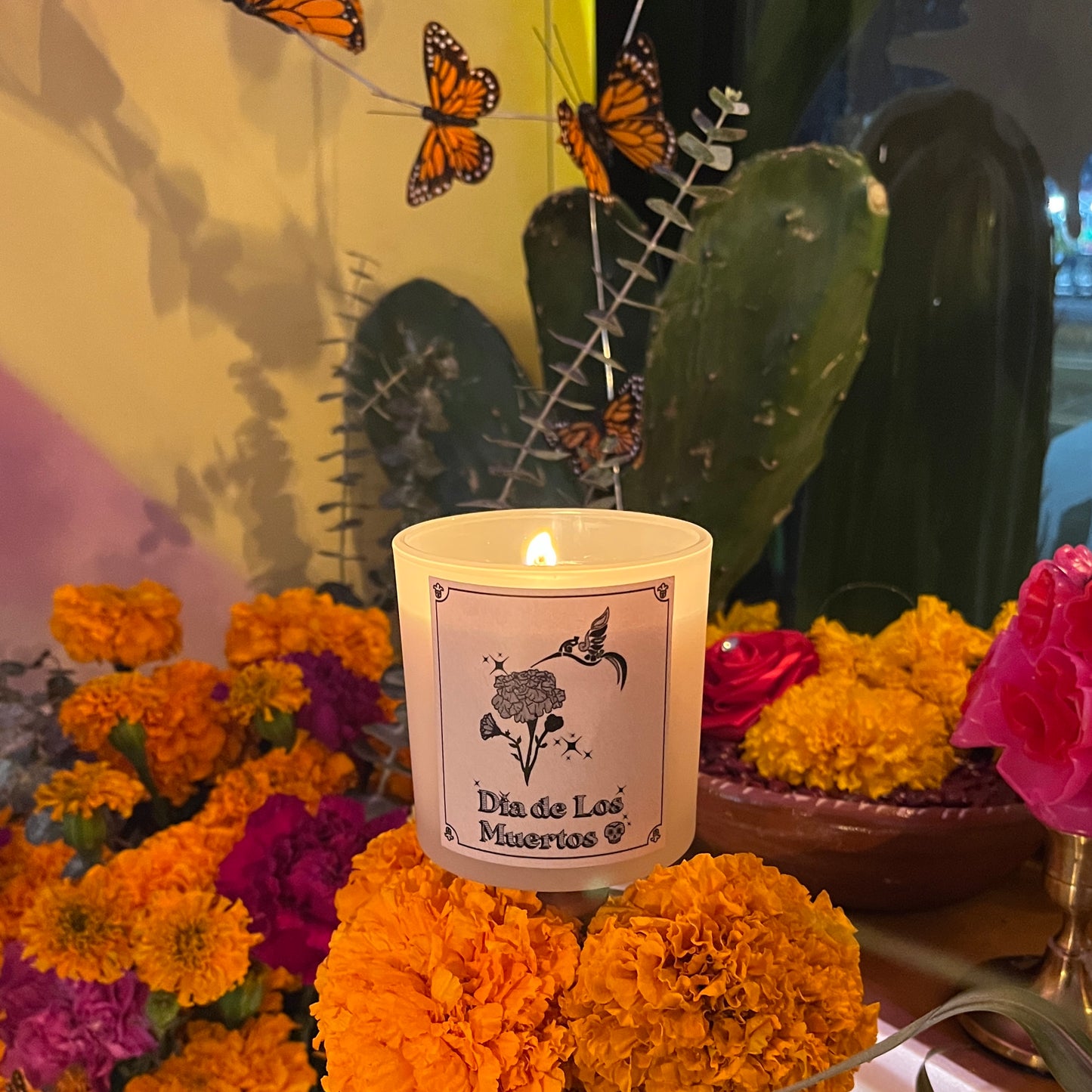 Dia de los Muertos Candle